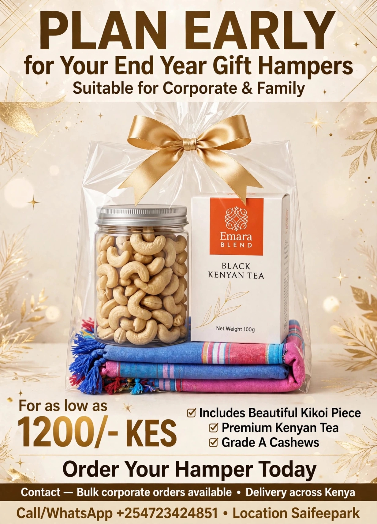 Gift Hampers -Authentic Hand-Loomed Kikoy